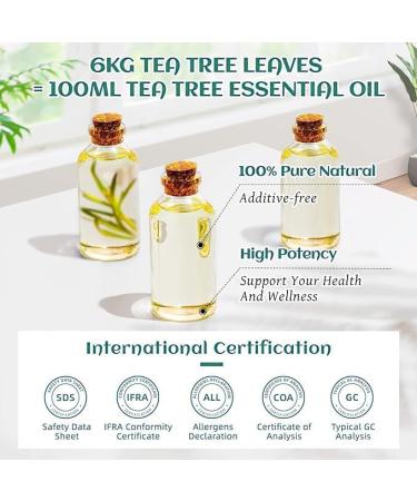Buy 100% Pure Tea Tree Essential Oil (5ml) - Skin Cleansing & Fragrance Diffusion | Ideal for Shampoo Body Wash & Lotion - International Shipping Available - Buy Online on GoSupps.com