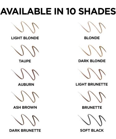 L'Oreal Brow Stylist Definer - Ultra Fine Tip 389 Brunette, 0.003 oz | Perfect Eyebrow Pencil - Buy Online on GoSupps.com