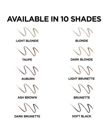L'Oreal Paris Brow Stylist Definer Pencil - Waterproof  Ultra-Fine  Ash Brown - Fills Sparse Areas & Draws Tiny Brow Hairs 0.003 Fl Oz - Buy Online on GoSupps.com