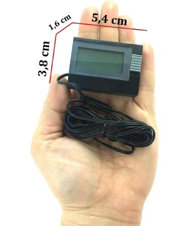 TFA Dostmann Digital Thermometer Waterproof Sensor Compact Black Design (L 54 x W 16 x H 39 mm) International Shipping Available - Buy Online on GoSupps.com