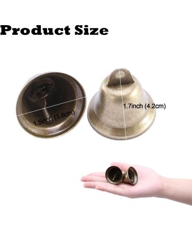 Vintage Bronze Jingle Bells 35Pcs - Christmas Tree Ornaments & Dog Doorbell - Wind Chimes Making Crafts - Buy Online on GoSupps.com