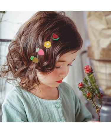NASAMA Handmade Hair Clips for Girls - Mixed Cartoon Fruit Animal Flower Design - 30-70 Pieces Hair Barrettes for Kids, Teens, Women - Buy Online on GoSupps.com