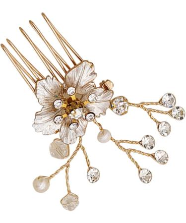Housoutil 1pc Hair Comb Hair Comb Headdress Jewelry Hair Combs Rhinestone Hair Combs Headhones Flower Hair Accessories Powder Spray Bottle Diamond Headgear Bride Alloy - Buy Online on GoSupps.com