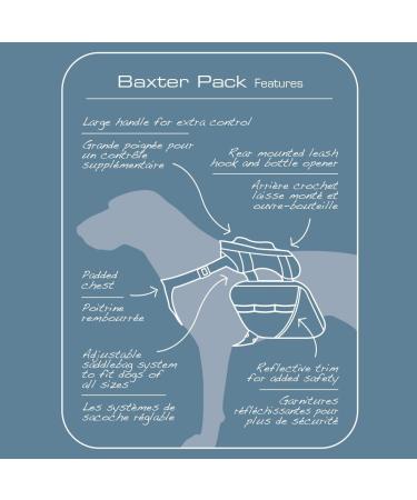 Kurgo Baxter Dog Backpack Hiking Pack for Dogs Lightweight Reflective Black/Orange Baxter Black - Buy Online on GoSupps.com