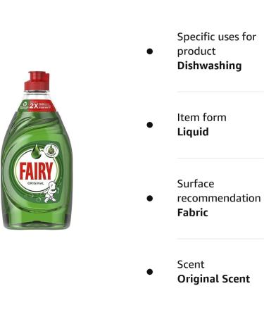 Fairy Original Dishwashing Liquid 383ml - Original Scent - Pack of 1 - Buy Online on GoSupps.com