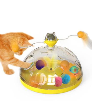 AOCCIT Cat Toys Interactive Kitten Toy for Indoor Cats Teaser Supplies Birthday Gift B Cat Treasure Chest B