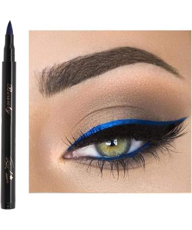 Liquid Eyeliner Pen Smudge Proof Eyeliner Long Lasting Fine Tip Eyeliner Pen for Precise Lines & Definition Precision Eyeliner Tool(Blue) - Buy Online on GoSupps.com