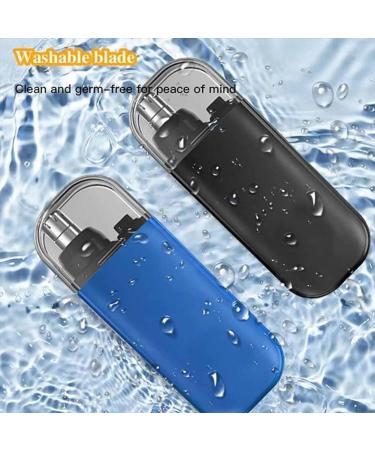 Portable Nose Hair Trimmer for Men - Rechargeable 360 Capture | Blue Color - Buy Online on GoSupps.com