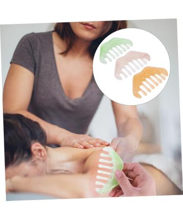 Beavorty 6 STK Massage Comb - Promote Scalp Circulation & Health | Gua Sha Body Massage Device for Men | Chinese Style Hair Comb - Buy Online on GoSupps.com