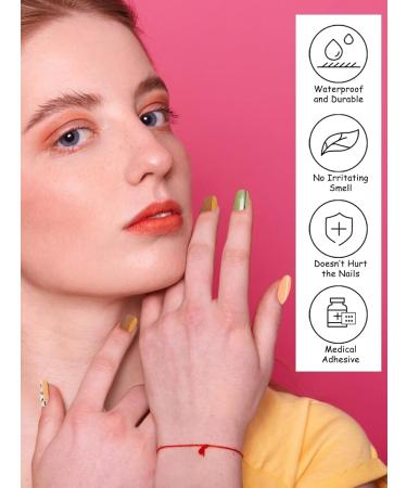 Kalolary Gel Nail Polish Strips Nail Gel Art Sticker Waterproof Full Nail Wraps Decal Sets with Scissors Nail File and Stick for Women Girls Nail Art Decor (UV/LED Lamp Required)-15 - Buy Online on GoSupps.com