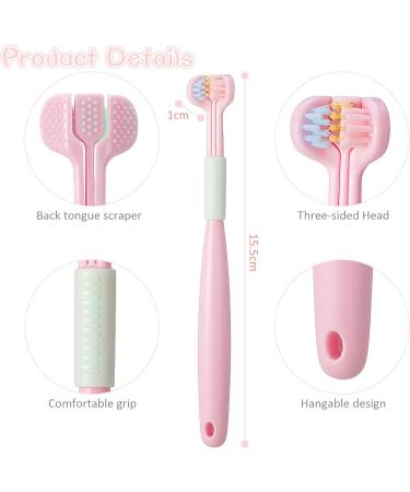 Buy Auidy 6TXD 4 Pack Children's Toothbrush - Extra Soft Three-Sided Design for Kids | International Shipping - Buy Online on GoSupps.com
