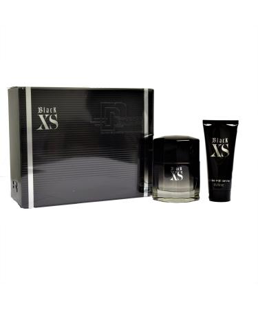Paco Rabanne Black XS for Men 2 Piece Set (3.3 Ounce Eau de Toilette Spray + 3.3 Ounce Shower Gel)
