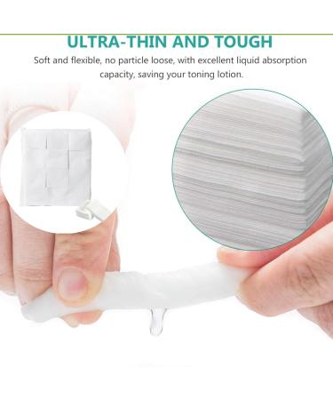 1200Pcs cotton pad eye care makeup remover wet compress nail polish remover diy lotion mask moisturizing and other basic hypoallergenic square cotton pad  - Buy Online on GoSupps.com