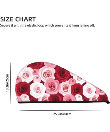 Rose Microfiber Hair Towel - Super Absorbent Coral Velvet Wrap for Women | Quick Dry Cap for Long Curly & Thick Hair - Buy Online on GoSupps.com