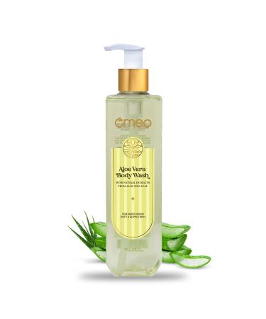 Aloe Vera Body Wash Shower Gel with Natural Extract of Aloe Vera for Moisturises Dry Skin and Gentle Skin Cleanser for Women & Men | Pump Bottle - 180ML (Aloe Vera)