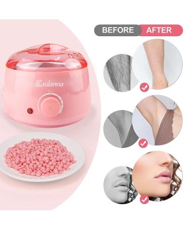 Buy Wax Warmer Set Electric Hair Removal Device for Smooth Skin | Pink Wax Heater & Depilation Kit | International Shipping - Buy Online on GoSupps.com