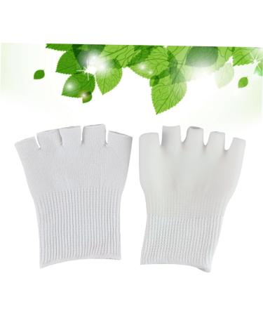 DOITOOL 2 Pairs Five Toe Gel Socks Moisturizing Socks Gel Toe Protector Toe Spacers Toe Spreader Dry Feet Gel Socks Moisturizing Gel Socks Big Toe Separators Foot Toe Cover White - Buy Online on GoSupps.com