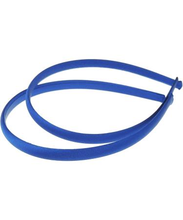 Mytoptrendz Set Of 2 Girls Plain Slim Satin Alice Band Headbands Hair Band (Royal Blue) One Size - Buy Online on GoSupps.com