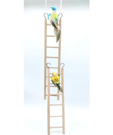 Wooden Climbing Ladder Toy for Parakeets, Parrots, Cockatoo - 2pcs, 6 Step & 8 Step - Buy Online on GoSupps.com