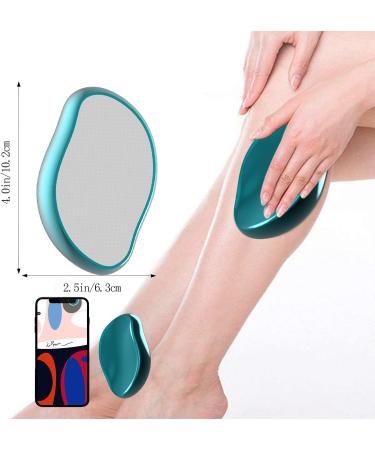 EPSPIC Crystal Hair Eraser - Painless Hair Remover for Men and Women - Reusable Exfoliation Tool - Blue - Buy Online on GoSupps.com