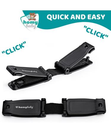 HOMYBABY XL Car Seat Safety Clip | Anti Escape Harness Chest Clip for Kids | Seat Belt Clip for Secure Travel - Buy Online on GoSupps.com