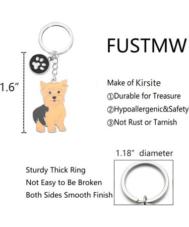 Ensianth Dog Keychain | Perfect Gifts for Dog Lovers | Puppy Paw Print Keyring for Dog Owners - Buy Online on GoSupps.com