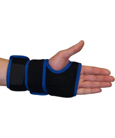 Protexx Left Wrist Palm Thumb Hand Support Brace - Sport Protective with 2 Aluminum Alloy Stays - Black - International Shipping Available - Buy Online on GoSupps.com