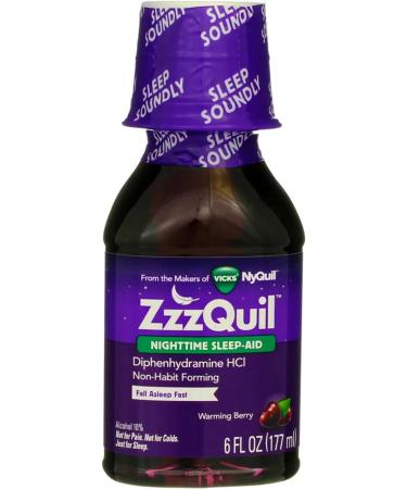 Buy ZzzQuil Nighttime Sleep Aid Liquid 6 oz - Pack of 5 | Fast International Shipping - Buy Online on GoSupps.com
