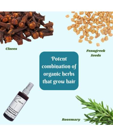 Zizie Clove Hair Growth Spray Thickening & Strengthening Formula with Rosemary Fenugreek Aloe Vera Oregano & Hibiscus for Men & Women - Buy Online on GoSupps.com