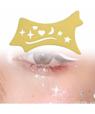 Generic Silicone Eyeliner Stencil Eye Aid Tool Silicone Eyeliner Aid Eyeshadow Eyeliner Tool for Lady Yellow - Buy Online on GoSupps.com