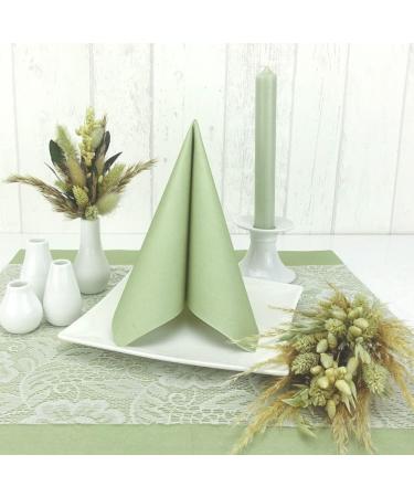50 APARTina Fabric-Like Airlaid Napkins - Phalaris Natural Green 33x33 cm | Premium Quality International Shipping - Buy Online on GoSupps.com