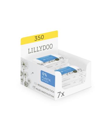 LILLYDOO Wet Washcloths 350 pieces (7 X 50) 100% plastic-free extra large cloth without perfumes - Buy Online on GoSupps.com