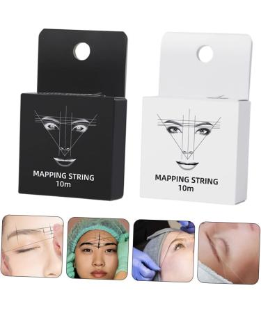 Balacoo 2pcs Ink Eyebrow Powder Kit Microblading Accessories Convenient Eyebrow Ruler Cosmetic - Buy Online on GoSupps.com