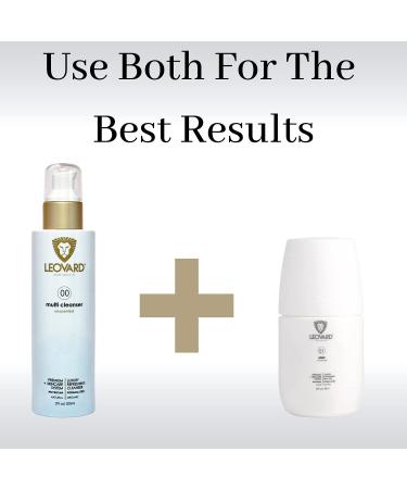 Leovard Hyaluronic Acid Hydrating Face Wash for Men & Women | Exfoliating Enzyme Gel Cleanser | Purifies Renews & Revitalizes Skin - Buy Online on GoSupps.com