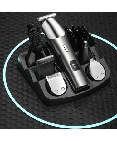 Electric Hair Clipper Set with Digital Display - Professional Gray Hair Trimmer | International Shipping Available - Buy Online on GoSupps.com