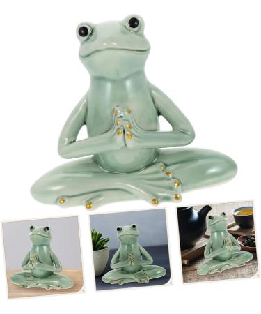 Zerodeko Frog Yoga Ornaments Heart Decorations Hanging Zen Decor Frog Statue Outdoor Decorations Home Decoration Miniture Decoration Yoga Decor Office Tea Pet Desktop Ceramics - Buy Online on GoSupps.com