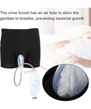 Wearable Urine Bag Incontinence Pants for Men Portable Leak Proof Urine Funnel Silicone Adults Man Elderly Pee Bag Urinal Urine System Holder Bag for Travel Outdoor Use (Size : Small (52-76cm)) - Buy Online on GoSupps.com