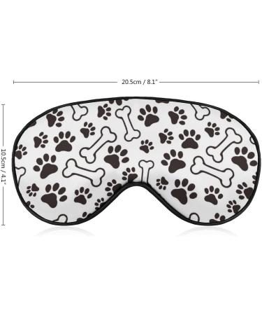 Dog Paw and Bow Sleep Mask Eye Cover | Adjustable Strap, Blocks Light, Ideal for Sleeping, Travel - Men and Women - Buy Online on GoSupps.com