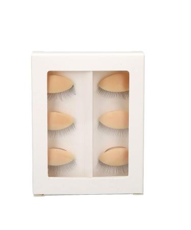 Buy Reusable Silicone Eyelids with Eyelashes - 3 Pairs for Beauty Salons & Novices | Skin Color | International Shipping - Buy Online on GoSupps.com