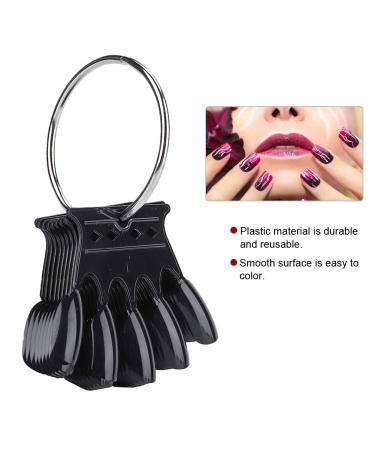 Nail Art Tips - 10pcs Black Nail Sticks Display for Polish & Gel - Perfect Manicure Practice Tool - Buy Online on GoSupps.com