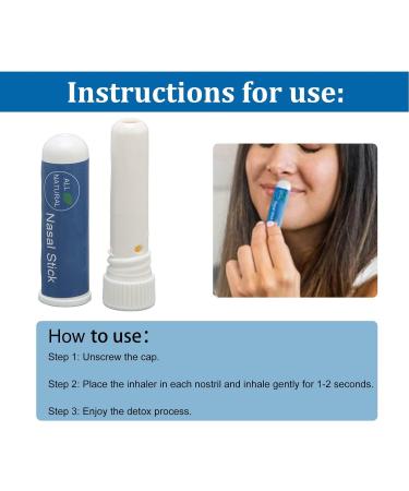 Qinlorgo Slimming Nasal Stick 2pcs 1g - Refreshing Nasal Inhaler for Traveling - Buy Online on GoSupps.com