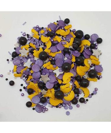 Sprinkletti - Halloween Cake Topper Sprinkles Pouches - Edible Cupcake Decorations - Ideal For Halloween & Autumn Themed Cakes & Bakes (100g Wizard) 100g Wizard - Buy Online on GoSupps.com