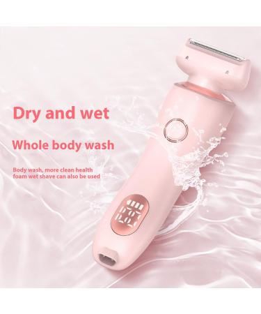 Duskofficial Razor 2 In 1 Electric Shaver Razors For Women Wet Dry Waterproof Electric Razor Bikini Trimmer for Women Silkglide Pro Shaver Removable Head (Pink) - Buy Online on GoSupps.com