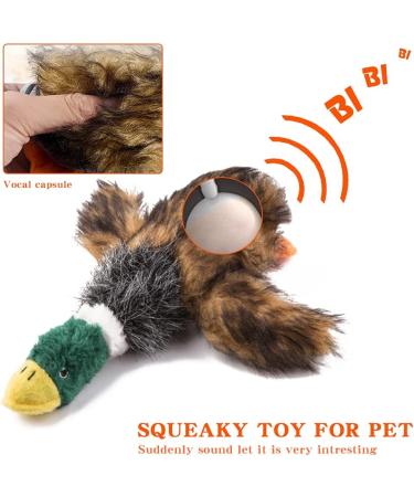 AYEUPZ Squeaky Duck Plush Toy - Interactive Chewing Dental Care Toy for Dogs | International Shipping - Buy Online on GoSupps.com