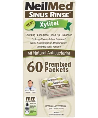 NeilMed Sinus Rinse Premixed Refill Packets with Xylitol 60ct - Convenient Sinus Relief - Buy Online on GoSupps.com