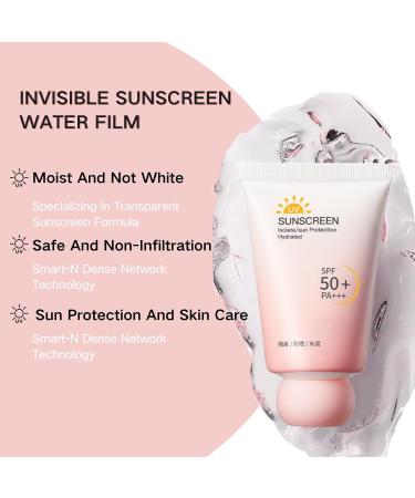 Face Sun Cream SPF 50 Moisturiser Face Sunscreen Invisible Fluid Suncream PA +++ Highly Water & Sweat Resistant Long Lasting UVA & UVB Protection For Up To 12.5 H Sunscreen For Acne Prone Skin - Buy Online on GoSupps.com