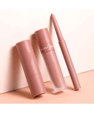  Jingmiger Lip Pencil and Lipstick Set | Matte Lip Gloss Lipstick - 3 Long-Lasting Lip Pencils Velvet Color Lip Pencil Set Natural Makeup for Lips - Buy Online on GoSupps.com