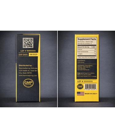 New Stamina Spring Honey (12 Single-Serve Honey Sachets) bl - Buy Online on GoSupps.com