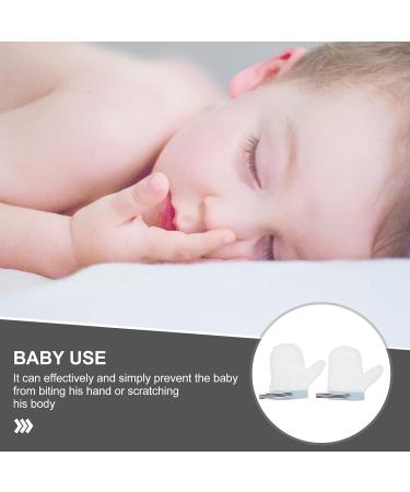 Yardwe Baby Thumb Sucking Stop Gloves - 1 Pair | Infant Finger Thumb Protector with Wrist Band | No Scratch Baby Essentials for Home & Outdoor - Buy Online on GoSupps.com