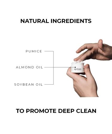 Apricus Skincare Men's Exfoliating Facial Scrub | Pumice-Based Dead Skin and Blackhead Remover | Face Wash for Clogged Pores 0.9 Oz - Buy Online on GoSupps.com
